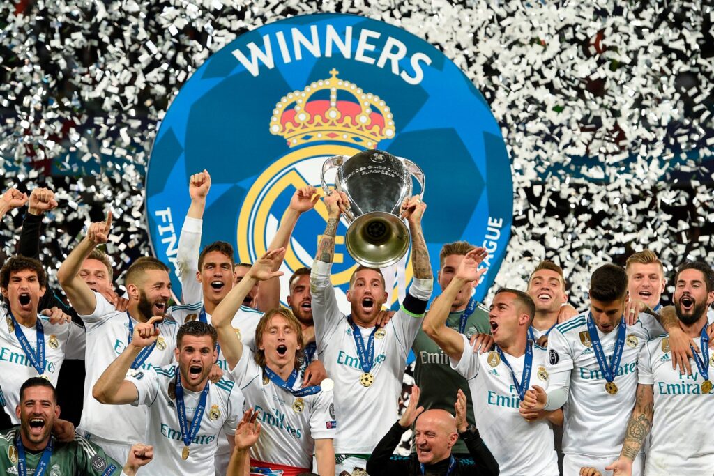 Real Madrid winners of 15 Uefa Champions League trophy