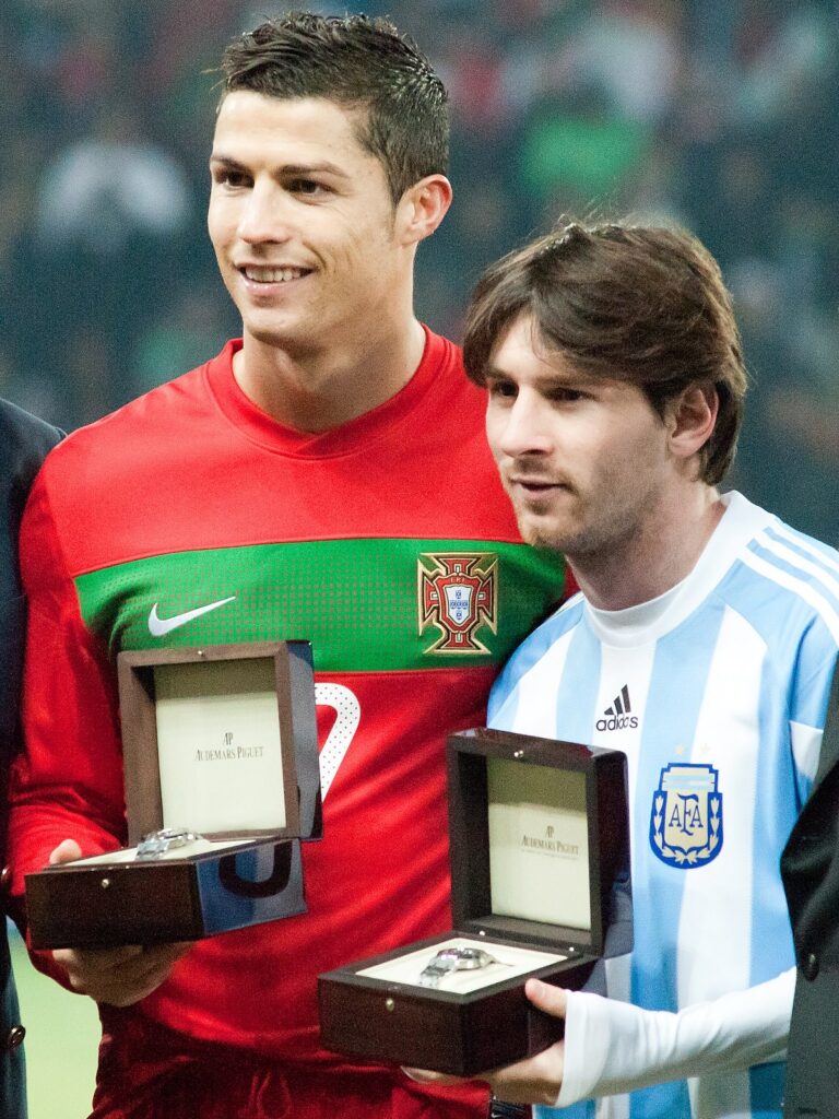 Ronaldo and Messi 