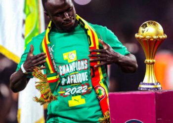 African footballer of the year winner Sadio Mane