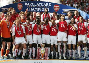 How many premeir league titles has Arsenal won: three times