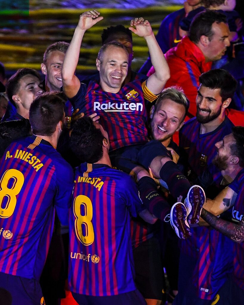 FC Barcelona iniesta and Xavi