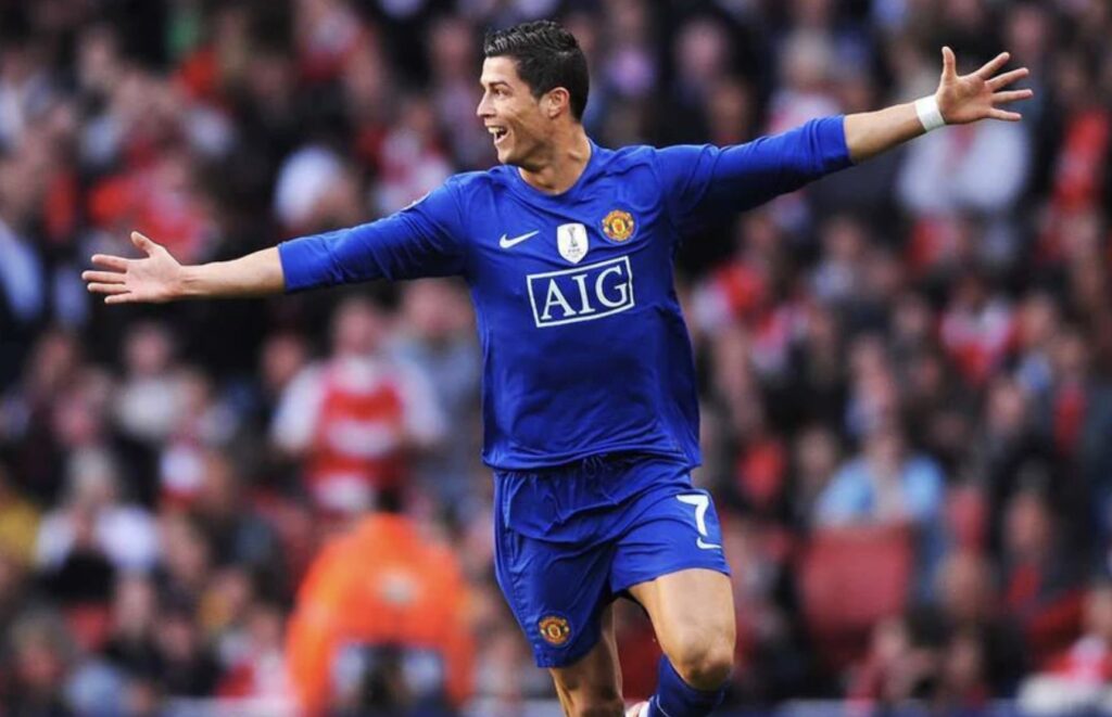 Ronaldo won the Premier League with Manchester United