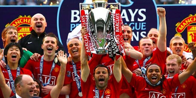Manchester United have won the Premier League 13 times